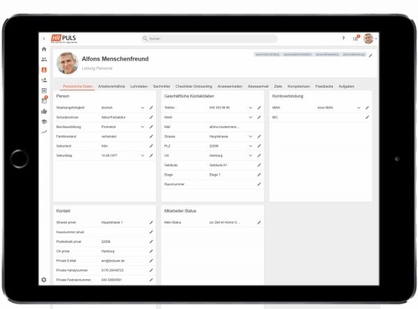 HRpuls Digitale Personalakte - Mitarbeiterdaten auf einen Blick HRpuls Digitale Personalakte - Mitarbeiterdaten auf einen Blick