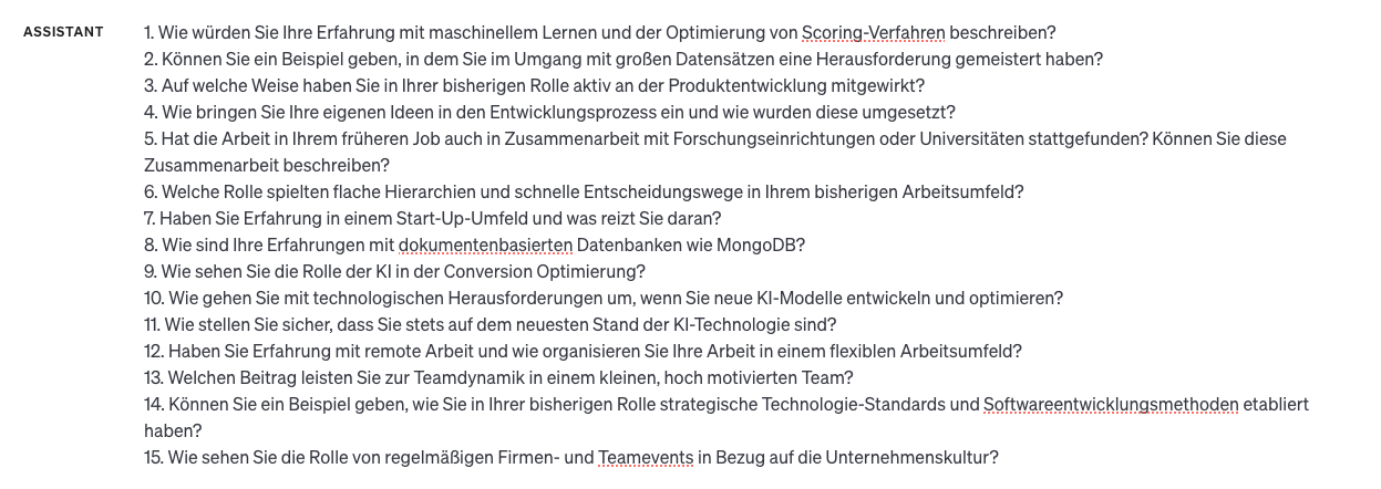 ChatGPT kann eine wertvolle Unterstützung sein, z. B. für eine Unternehmensbeschreibung